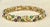 Gold 18 Karat Yellow Gold 30 Grams With Green and Blue Enamel Bracelet, 8 Inch Long For Sale - Image 8 of 8