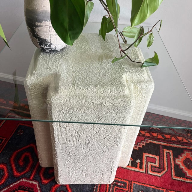 1970s 1970s Vintage Postmodern Side Table -Plaster For Sale - Image 5 of 8