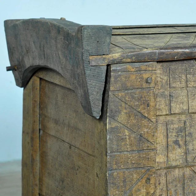 Wood Antique Shepherd's Chest, 1850s For Sale - Image 7 of 15