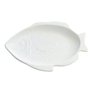 Vintage Whittier Pottery Fish Serving Platter Tray For Sale