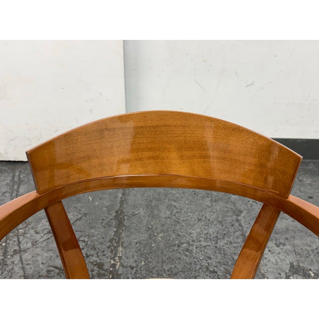 Wood Potocco Spa Italian Wood Armchairs, Pair For Sale - Image 7 of 12