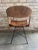 1960s Arthur Umanoff Rush, Iron, and Walnut Slat Swivel Chair For Sale In New York - Image 6 of 12