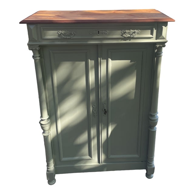 Antique Vertical Credenza in Fir, 1890s For Sale