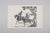 Framed Chinese rubbing on paper depicting 2 warriors on horseback. Frame measures 29" x 21 1/2" Rubbing set in matte,...