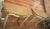 This is the sweetest pair of small wall mounted console or pier tables each having two fluted legs. The pair have been...