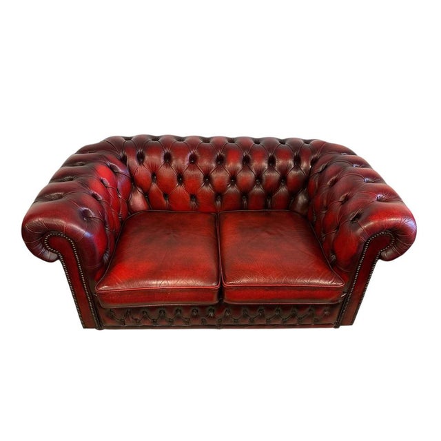 Chesterfield Leather Sofas from Winchester, Set of 2 For Sale - Image 11 of 13