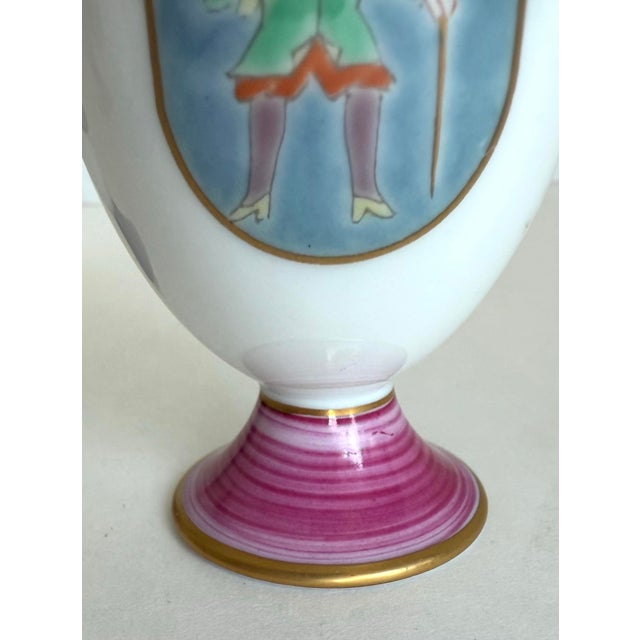 Ceramic Set of 5 Vintage Fukagawa Porcelain Arita Pedestal Cups – Wine, Sake or Egg Cups For Sale - Image 7 of 11