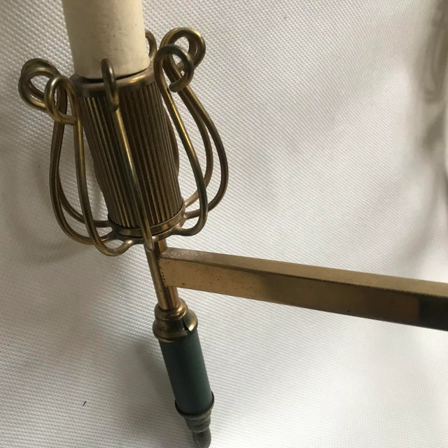 Metal Art Deco Chandelier, 1950s For Sale - Image 7 of 18
