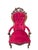 Wood Vintage Victorian Style Tufted Red Velvet Armchair For Sale - Image 7 of 8