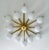 Italian 21st Century Star Piccolo Satin Brass Matte White Murano Flush Mount by Fabio LTD For Sale - Image 3 of 9