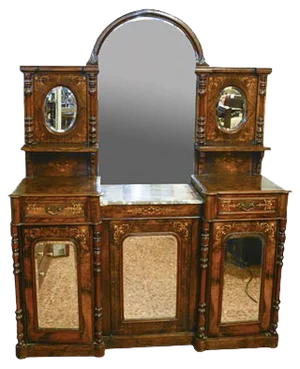 Antique French Credenza with Mirror
