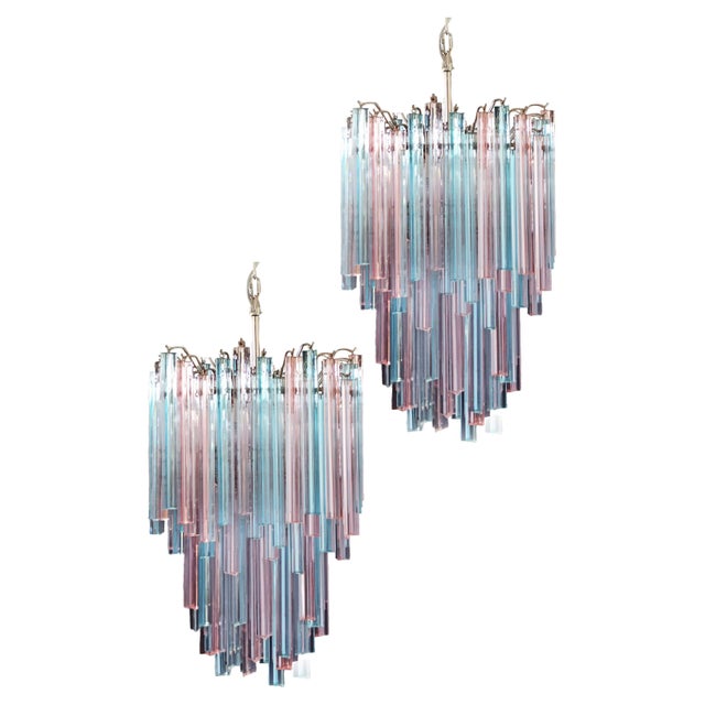 Murano Chandeliers with Multicolored Glasses, 1980, Set of 2 For Sale - Image 17 of 17