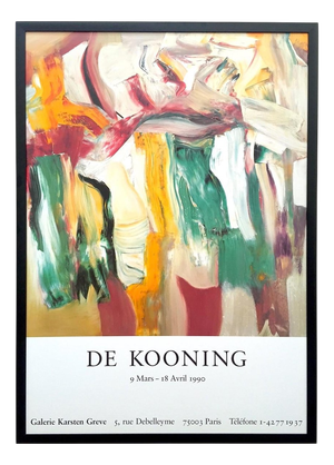 Abstract Offset Lithograph Poster by Willem De Kooning, 1990s