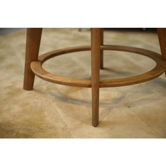 Vintage Oak Side Table with Tapered Legs by Louis Majorelle, 1930s For Sale - Image 11 of 13