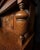 Gold Antique Arts & Crafts Carved Quarter-Sawn Oak Sideboard Dresser For Sale - Image 8 of 12