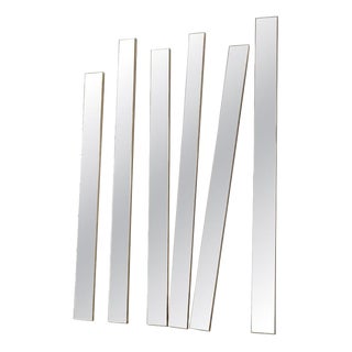 Forest Silver Median Modular Wall Mirror by GTG Design Couture For Sale
