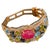 Bochic "Capri" Vintage London Topaz, Ruby & Peridot Bangle -18K Gold & Silver For Sale - Image 15 of 18