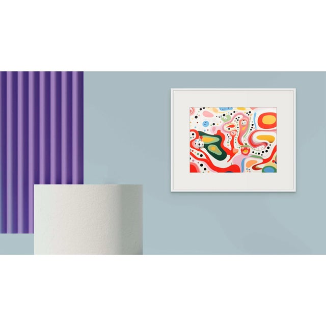 Contemporary 32' X 24' Organic Modern Colorful Composition - Limited Edition Fine Art Print For Sale - Image 3 of 5