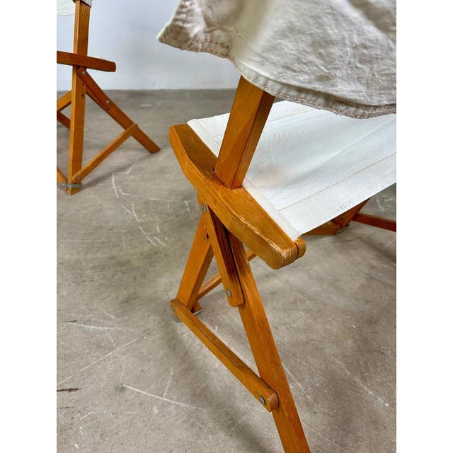 Praia Folding Chairs by Pier Giacomo Castiglioni for Gavina, 1960s, Set of 2 For Sale - Image 8 of 9