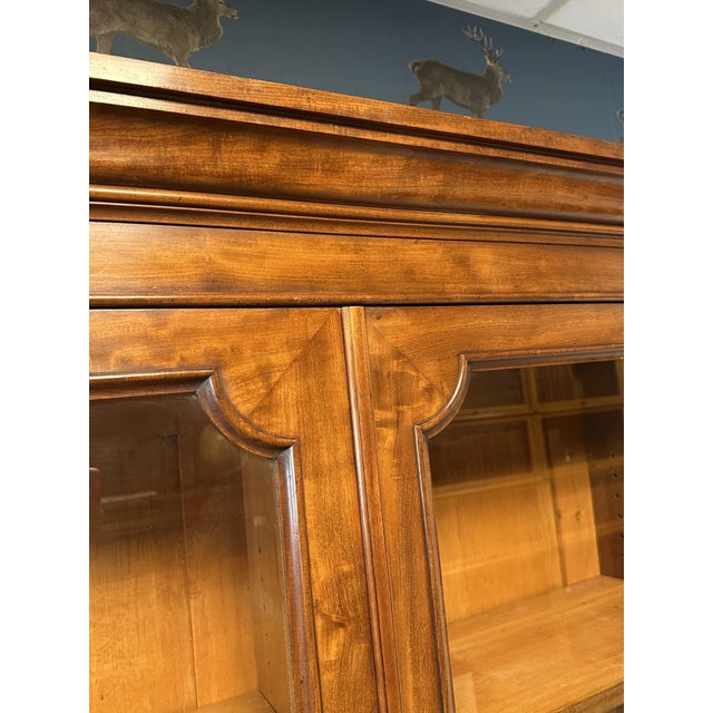 Large English Bookcase in Mahogany For Sale - Image 11 of 16