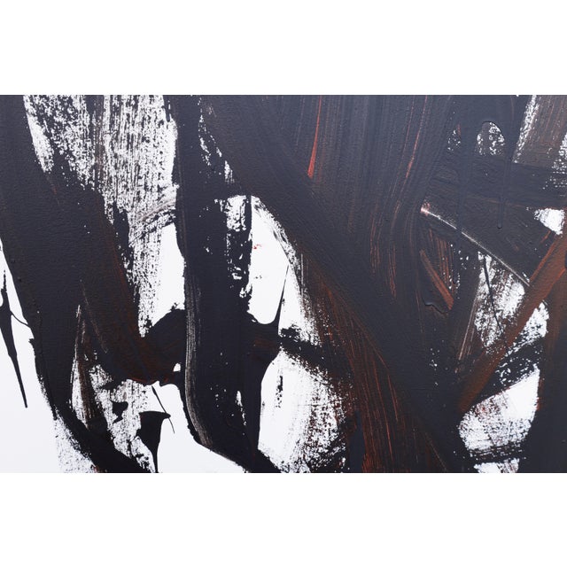 "Doing Vertical Strokes / Night 2" - Original Large Abstract Painting by Simon Findlay For Sale - Image 14 of 16