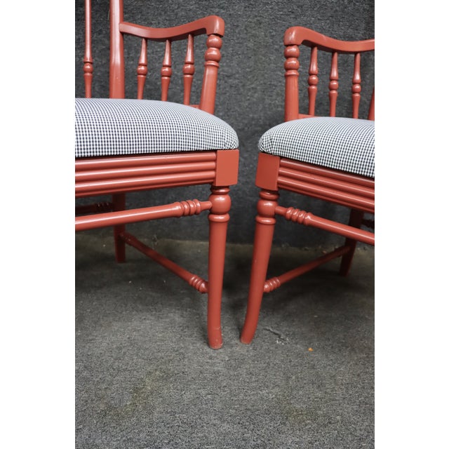 Wood Pair of Thomasville-Attributed Windsor Armchairs For Sale - Image 7 of 11