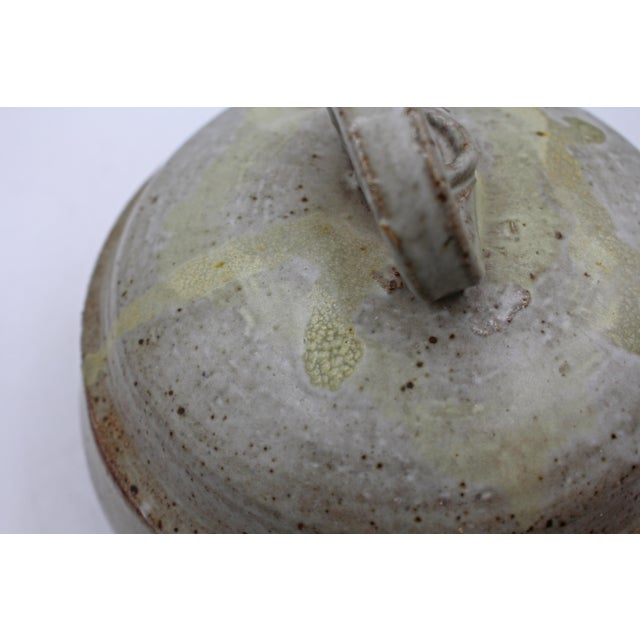 Signed and Stamped Lidded Stoneware Box by Warren MacKenzie For Sale In Raleigh - Image 6 of 7