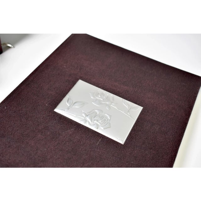 Four Sterling Silver Italian Photo Frames and Album For Sale - Image 12 of 13