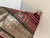 Burgundy One-of-a-Kind Indian Silk Sari Pillow, Metallic Zari Embroidery, 1980 For Sale - Image 8 of 10
