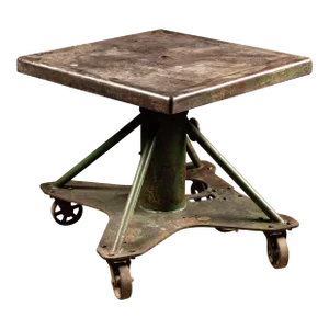 1940s Vintage Industrial Steel Machinist Table by Lyn Raymond