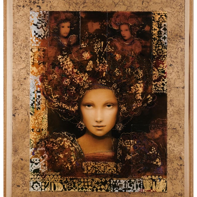 Excellent Condition 2002 Release Csaba Markus "Pannonia" Artist Hand Signed & Embellished Limited Edition Serigraph 13/225...