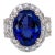 11.8ct Statement Tanzanite Ring With Natural Diamonds: Solid 14k Gold, 16x12mm, Size 6.75 For Sale