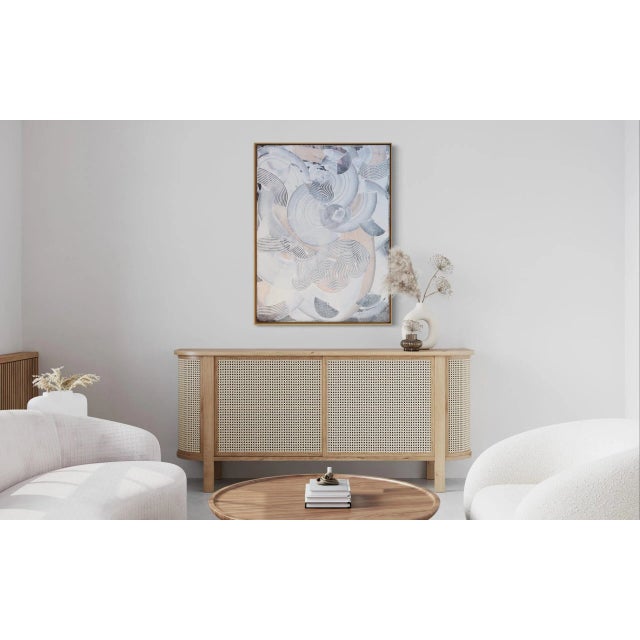 Paint Abstract Acrylic Painting on Canvas, "Power & Fragility" For Sale - Image 7 of 7