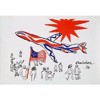 Alexander Calder Branoff Airline Poster 1970s For Sale