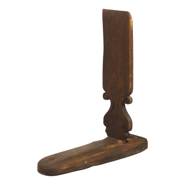 Rustic Farmhouse Folk Art Schwingstock / Ornament, 1839 For Sale