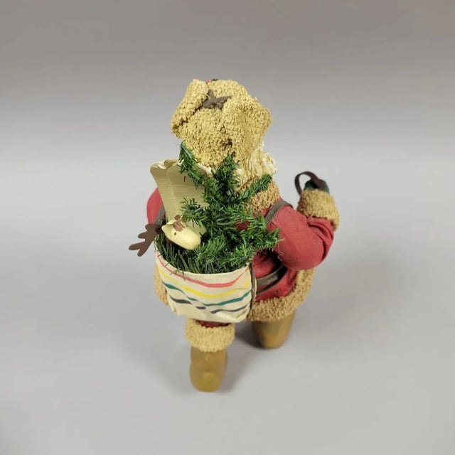 Early 21st Century Christmas Santa Claus Cross Counrty Skier Statue Figurine by Midwest For Sale - Image 5 of 5