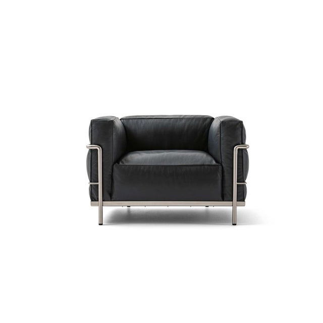 Cassina 3 Grand Comfort Armchair by Le Corbusier for Cassina For Sale - Image 4 of 11