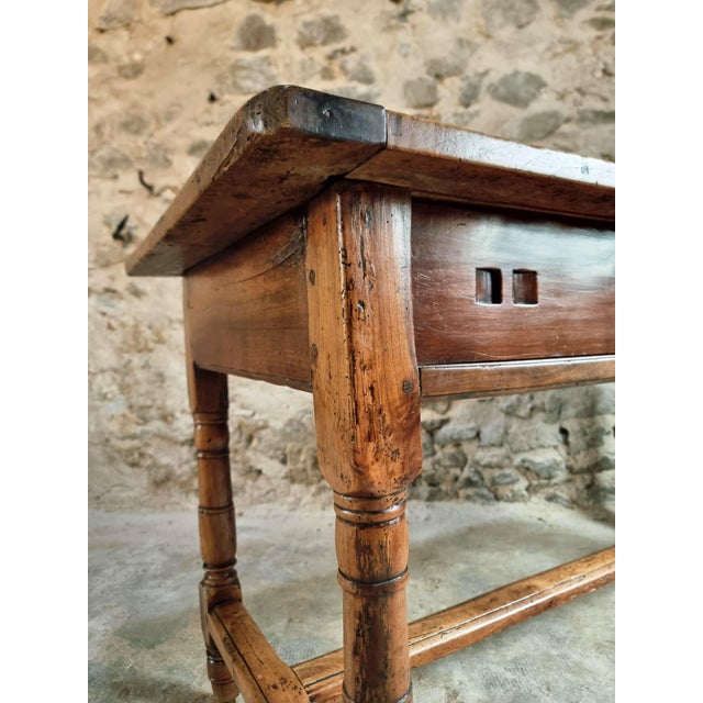 Antique Louis Philippe Dining Table with Walnut Top, 1800s For Sale - Image 6 of 18