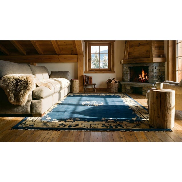 Early 20th Century Chinese Peking Carpet For Sale - Image 11 of 12