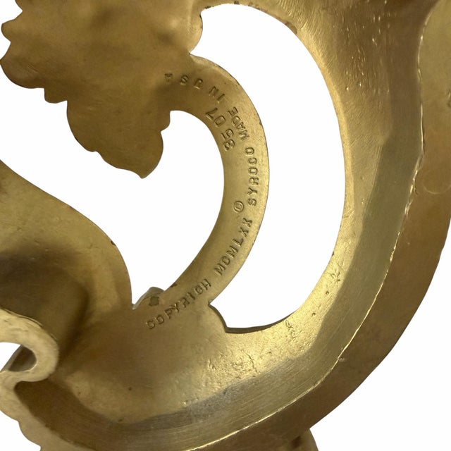 Syroco Vintage Syroco Decorative Display Brackets - A Pair For Sale - Image 4 of 6