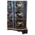 1980s Gilt Chinoiserie Black Lacquer Serpentine Chest Dresser by Drexel Et Cetera For Sale - Image 5 of 11