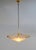 Vintage Italian Glass and Brass Pendant Lamp by Tre Ci Luce, 1980s For Sale - Image 4 of 18