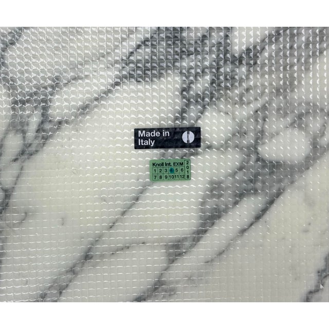 Eero Saarinen Tulip Dining Table With Arabescato Marble Top For Sale - Image 12 of 12