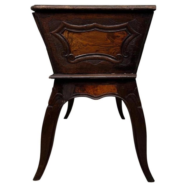 Antique 19th Century French Walnut Dough Bin Cupboard For Sale - Image 11 of 12