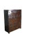 Asian Two Part Dark Brown Antique Korean Cabinet Chest For Sale - Image 3 of 13
