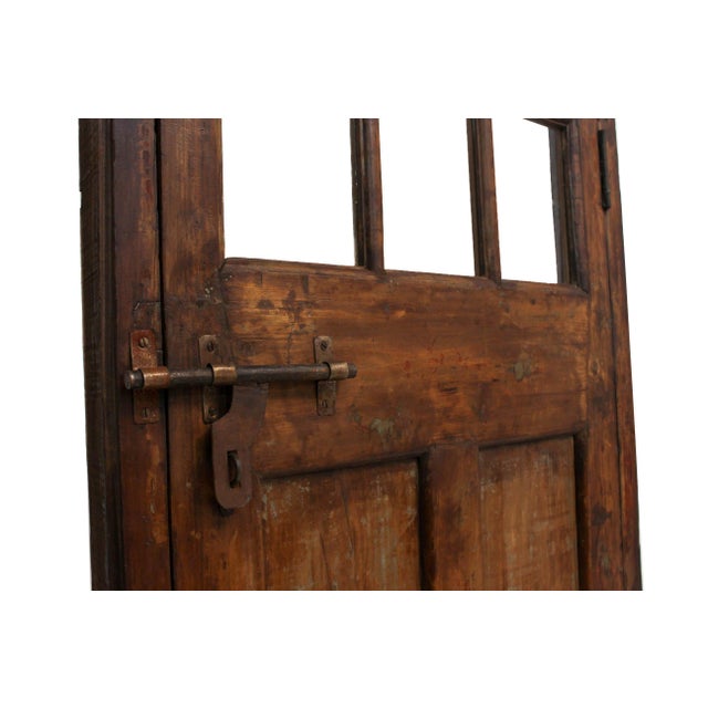 Mid-Century Modern Pantry Door With Transom Top, 8 Feet Tall For Sale - Image 3 of 11