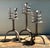 Spanish Revival Vintage Hammered Wrought Iron Cage Candlesticks - Set of 3 For Sale - Image 3 of 12