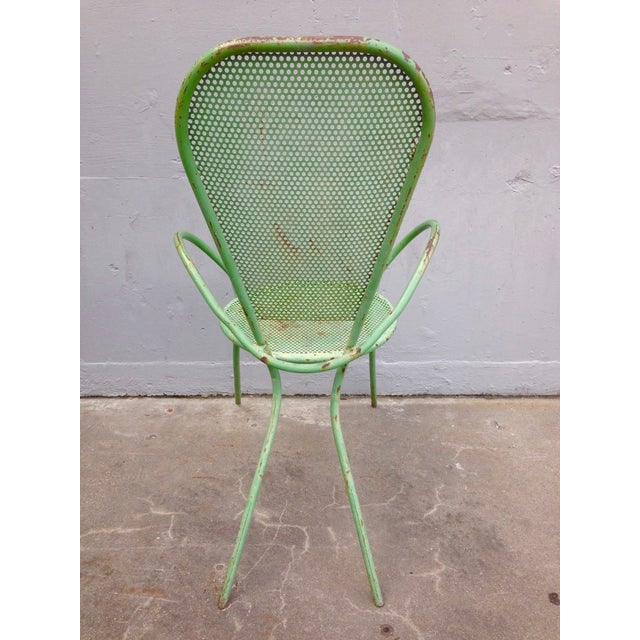 Green Rustic Green Metal Butterfly Chair For Sale - Image 8 of 12