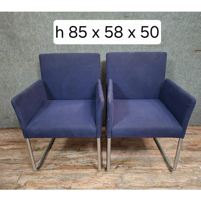 Metal Vintage Modern Armchair, 1980s For Sale - Image 7 of 7