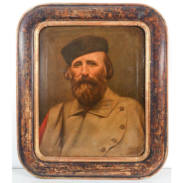 Portrait of Giuseppe Garibaldi, Late 19th Century, Oil on Canvas For Sale - Image 8 of 14